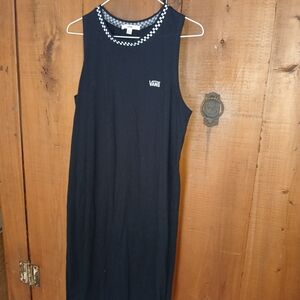 Vans Black Top with Checkered Trim